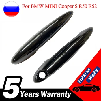 Новая глянцевая черная крышка дверной ручки автомобиля для BMW MINI Cooper S R50 R52 R53 R55 R56 R57 R58 R59 R61 крышка автомобильной ручки
