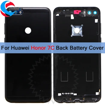 Новая задняя крышка для Huawei Honor 7C Задняя крышка батарейного отсека Задняя стеклянная крышка корпуса 5,99 