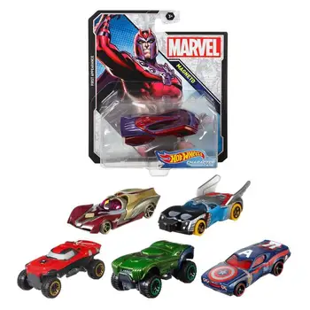 Новая модель автомобиля с героями мультфильмов Hot Wheels, изготовленная вручную из металла, для детей, Рождественские Игрушки на День рождения, Подарки
