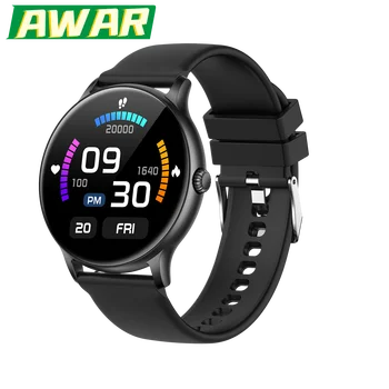 Новые мужские смарт-часы AWAR 2023, спортивные фитнес-часы с полным сенсорным экраном, водонепроницаемые IP67, Bluetooth Для Android ios, мужские смарт-часы + коробка