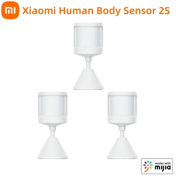 Новый Xiaomi Human Body Sensor 2S Беспроводной Высокочувствительный Датчик Освещенности Движения Smart Device Для Работы с приложением Mihome