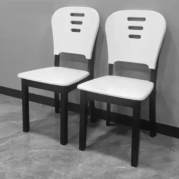 Новый китайский обеденный стул из массива дерева в скандинавском стиле, Домашний обеденный стул из массива дерева, табурет, Обеденный стол и стул белого цвета