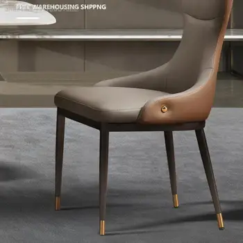 Обеденный стул Современный Простой Минималистичный Итальянский стиль Сочетание легкого роскошного обеденного стола и стула Офисное кресло для дома и гостя