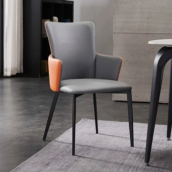 Обеденный стул с подлокотником в скандинавском стиле для гостиной, современный минималистичный стул со спинкой, дизайнерские гостиничные стулья Sedie Cucina Furniture GY50DC