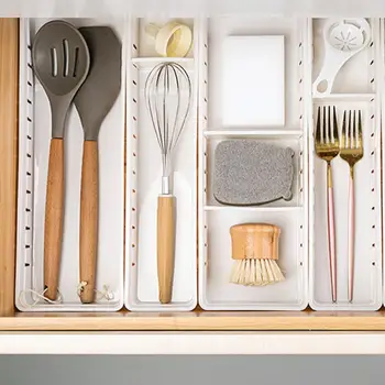 Организация многоразового использования В отдельном сетчатом ящике для хранения кухонных инструментов