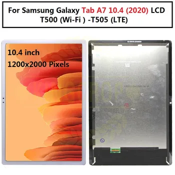 Оригинал для Samsung Galaxy Tab A7 10,4 (2020) T500 T505 T500 ЖК-дисплей Сенсорный Стеклянный экран Дигитайзер В сборе 5,0