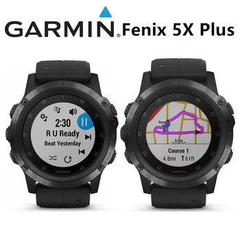 Оригинальные спортивные часы Garmin Fenix 5X Plus с GPS-датчиком кислорода в крови, частоты сердечных сокращений, новые международные многоязычные