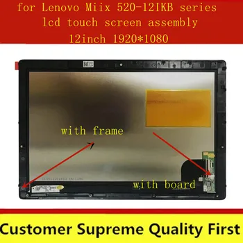 Оригинальный 12,2 ЖК-Дисплей С Сенсорным Экраном Digitizer в Сборе для Lenovo Miix 520-12IKB MIIX 510-12 20M3 20M4 81CG Замена Светодиодного Дисплея