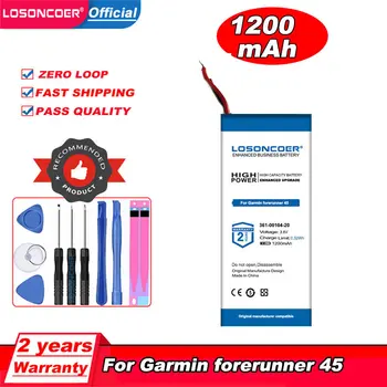 Оригинальный LOSONCOER 1200 мАч 361-00104-20 для спортивных часов для бега Garmin Forerunner 45 Forerunner45
