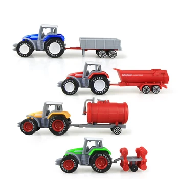 Пластик ABS, модель сельскохозяйственной техники для фермеров, игрушечный автомобиль 1: 72, инерционная горка, Зерноуборочные комбайны, сельскохозяйственный трактор, зернопогрузчик, обучающий