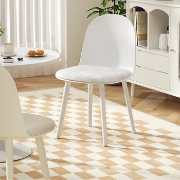 Пластиковые стулья для столовой с минималистичной роскошной спинкой, стулья в итальянском стиле, Эргономичная кухонная мебель Sillas De Comedor