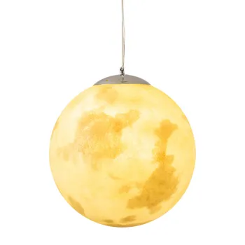 Подвесной светильник Nordic Simple Full Moon Креативный ретро-арт-шар на лунном шнурке Подвесной светильник Moon Droplight