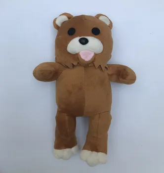 Популярный в Интернете мультяшный талисман Pedobear высотой 25 см, коричневая мягкая кукла
