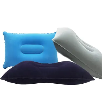Портативная складная надувная воздушная подушка для путешествий на открытом воздухе, для сна, кемпинга, растяжитель для шеи из ПВХ, плоскость спинки, удобная подушка