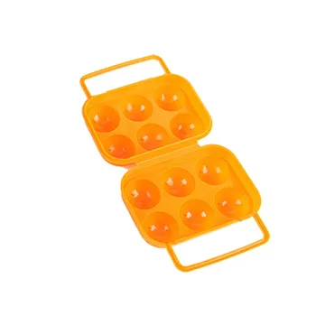 Портативный Пластиковый Кейс для Пикника на открытом Воздухе с 6 Ящиками Для Яиц Egg Box