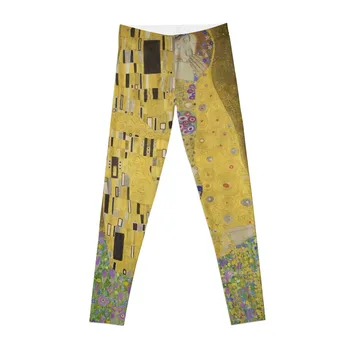 Поцелуй - Леггинсы Gustav Klimt, женские брюки для фитнеса, активная одежда, женские леггинсы, поднимающие ягодицы, женские брюки