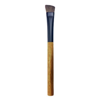 Профессиональная кисть для макияжа ручной работы, 1 шт., натуральная кисть для бровей с большим углом из конского волоса, кисти для макияжа с ручкой из сандалового дерева