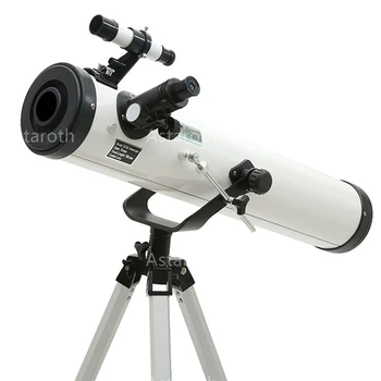 Профессиональный астрономический телескоп для детей и взрослых, рефлекторная зрительная труба 76700, монокуляр, 114 мм, телескоп для походного снаряжения