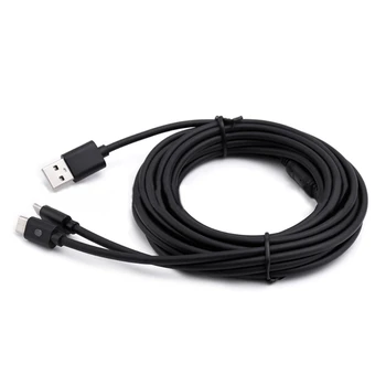 Прочный USB-кабель для зарядки Шнур питания Поддерживает линию передачи данных со светодиодной подсветкой для игровой консоли P5 95AF