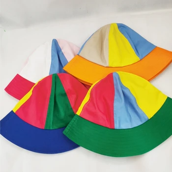 Радужная ветряная мельница, рыбацкая шляпа с широкими полями, Дышащая панама для родителей и детей, Складная Рыбацкая кепка для летней уличной защиты от солнца