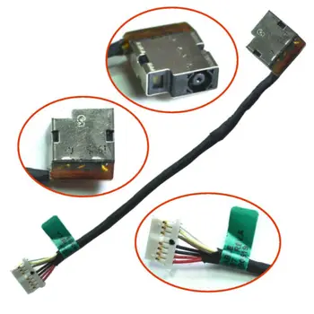 Разъем питания постоянного тока с кабелем Для ноутбука HP 15-Ac 15-Ac000 15-AF с Гибким зарядным кабелем постоянного тока