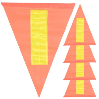 Регулируемый шест из стекловолокна, стойкого к разрыву, Открытый Для безопасности детей, Велосипедный флаг Оранжевого цвета, Водонепроницаемая Овсянка с высокой видимостью
