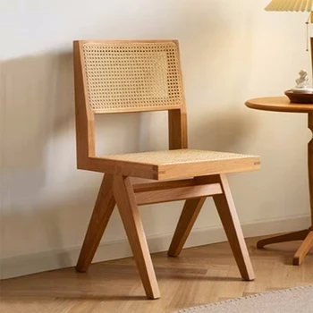 Роскошное кресло для столовой в спальне, Элегантная Деревянная веранда, Удобное Эргономичное кресло, Мягкая Уличная мебель для столовой