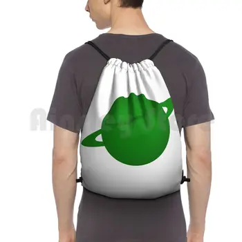 Рюкзак Green Planet с кольцами, сумки на шнурках, спортивная сумка, водонепроницаемая Космическая планета, Научная фантастика, Супергерой Syfy