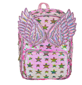 Рюкзак для дошкольников начальной школы с пайетками, рюкзак для блесток, школьный рюкзак для книг для девочек, легкий рюкзак