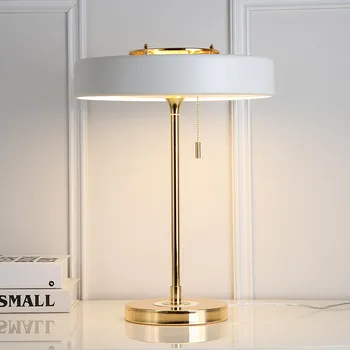 Светодиодная настольная лампа для спальни, прикроватная тумбочка, украшение для столовой, постмодернистский дизайнерский столик для чтения в скандинавском стиле