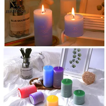 Свеча для украшения дома Цилиндрические ароматерапевтические свечи с ароматом Relax, принадлежности для дня рождения, свадебные украшения для столов