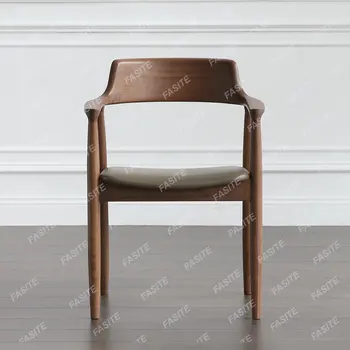 Скандинавский деревянный стул, стул для Хиросимы, дизайнерское кресло, президентское кресло, современное минималистичное кресло для столовой