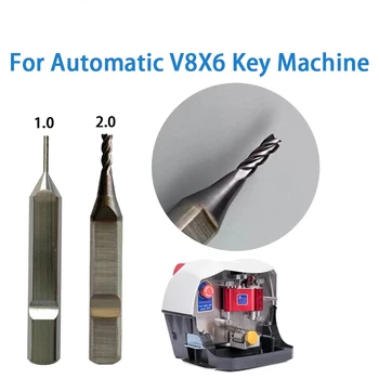 Слесарные инструменты Станок для резки ключей Твердосплавный резак 2,0 мм и направляющая для трассировки 1,0 мм для автоматического станка для резки ключей V8 X6
