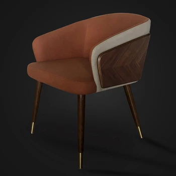 Современный минималистичный обеденный стул, Роскошное деревянное кресло, Высококачественные ресторанные кресла для отдыха, Удобное сиденье, кухонная мебель