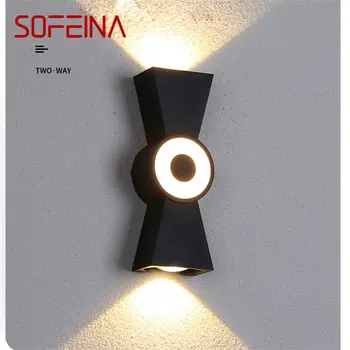 Современный настенный светильник SOFEINA, бра, алюминиевый светодиодный настенный светильник, креативный декоративный светильник для прикроватной тумбочки, гостиной, крыльца, коридора