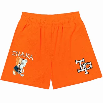 Спортивные шорты Inaka Power для фитнеса, мужские и женские Классические сетчатые шорты Inaka, баскетбольные шорты для спортзала, Летние Модные повседневные шорты