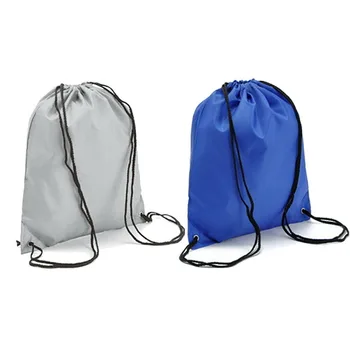 Сумка на шнурке, спортивный водонепроницаемый рюкзак, карманный комплект, однотонный цвет для мужчин, женщин, студентов, авоська для хранения, школьные сумки для спортзала
