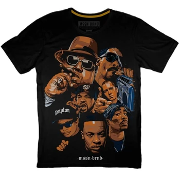 Топовая футболка в стиле хип-хоп Playera 2Pac Notorious Big Ice Cube Eminem