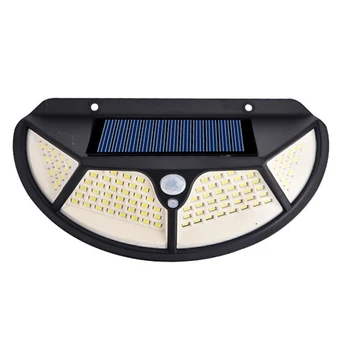 Уличный солнечный настенный светильник IP65, водонепроницаемая индукционная лампа 102LED, Автоматическое включение и выключение настенного светильника для патио
