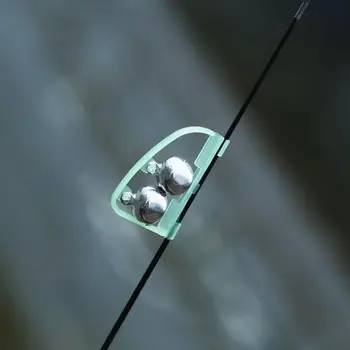 Флуоресцентный сигнализатор поклевки при ловле карпа Зажим для удочки Зажим для наконечника Спиральный колокольчик для ночной рыбалки Колокольчик для сигнализации Рыболовные Принадлежности