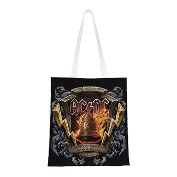 Холщовая сумка для покупок в стиле рок-н-ролл на заказ, женские сумки для покупок в стиле Австралийский хэви-метал