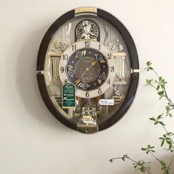 Хрустальные настенные часы в Японии, бесшумные часы в скандинавской гостиной, часы QXM290S, настенный декор для дома, настенные часы современного дизайна