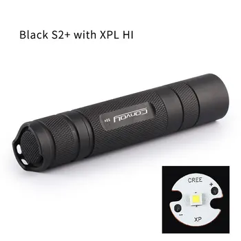 Черный S2 + с XPL HI, фонарик 18650, факел