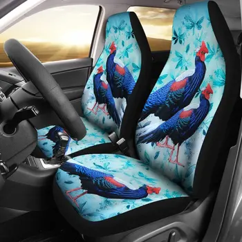 Чехлы для автомобильных сидений с рисунком птицы Hoogerwerf'S Pheasant (фазан Ачех), Комплект из 2 предметов, автомобильные аксессуары, чехол для сиденья