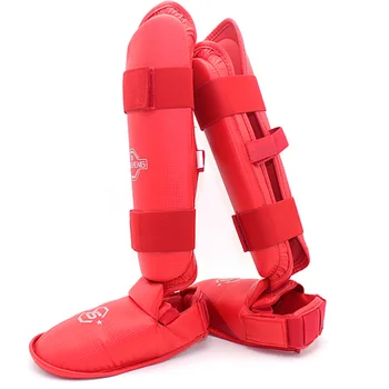 Щитки для голени ММА Каратэ тхэквондо Муай Тай со съемными подъемниками для ног Санда Бокс Кикбоксинг Оборудование для защиты икр ног EO