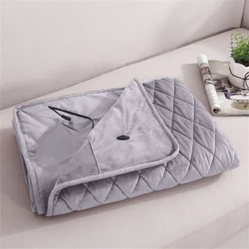 Электрическое одеяло с автоматическим хронометражем, быстрый нагрев, Беспроводной обогреваемый корпус из полиэстера зимой, более толстый USB-грелка от холода