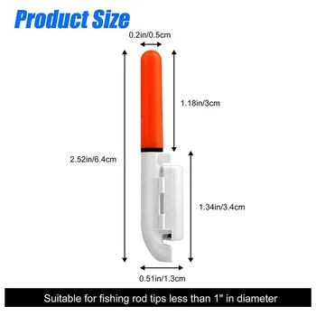 Электронная удочка для рыбалки, светящаяся Поплавочная палочка, литиевая батарея CR425 3,6 В, Светодиодная Съемная зарядка через USB, Водонепроницаемые ночные снасти