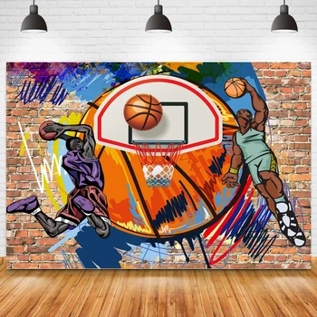 баскетбольный Мальчик Спортивная игра день рождения фото фон фотография фон студия плакат баннер