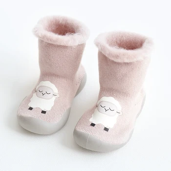 зимняя обувь детские теплые пинетки обувь для новорожденных девочек обувь для малышей обувь для девочек first step bebe вязаные тапочки ходунки мягкая обувь для мальчиков