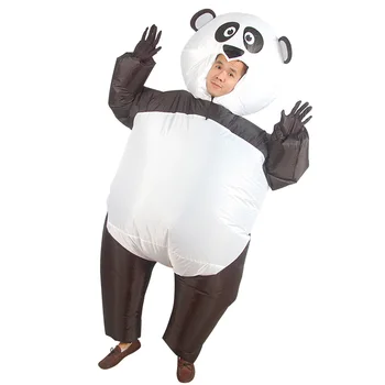 надувной костюм панды для взрослых, праздничный костюм, карнавальный костюм, фестивальная ткань